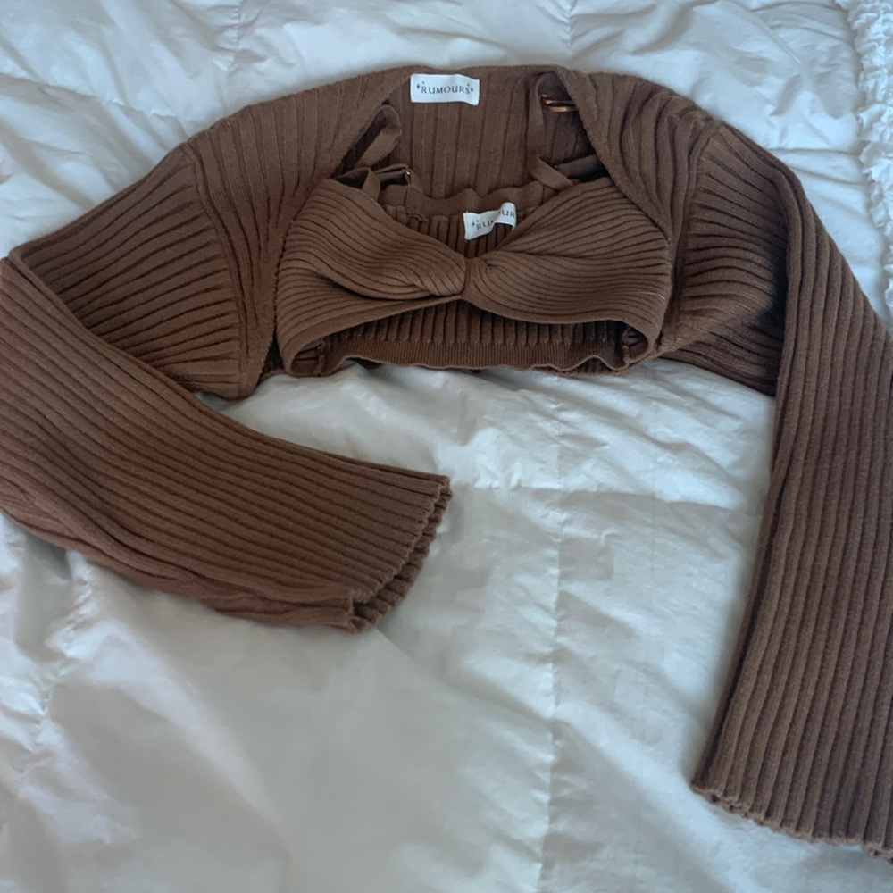 2 piece sweater set - shrug